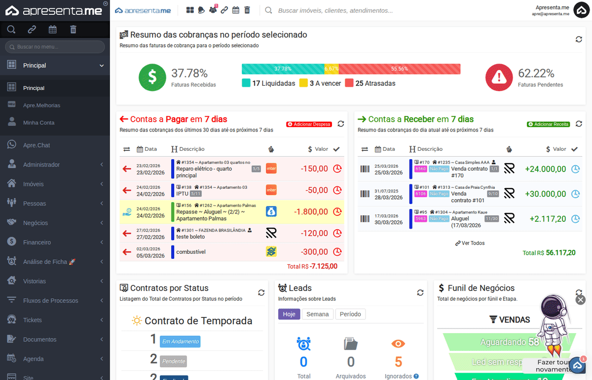 Navegação até Empresas
