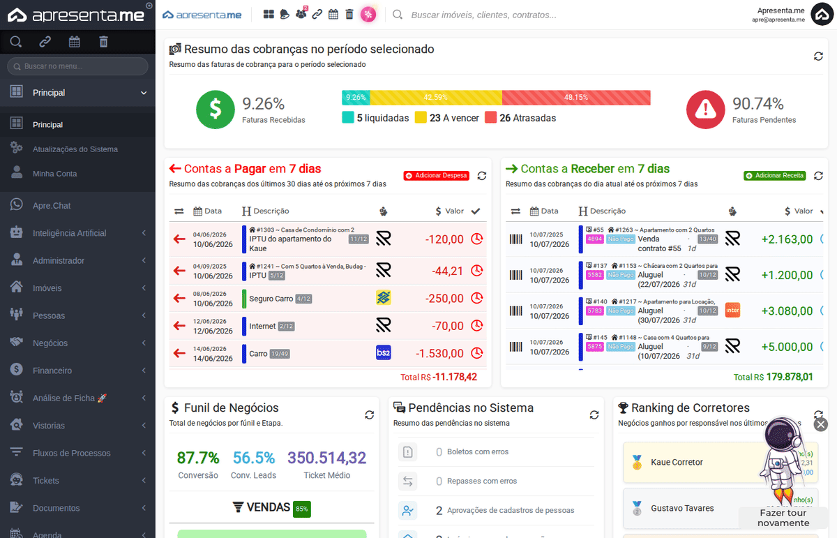 Navegação até o módulo Extrato de Movimentações ApBank