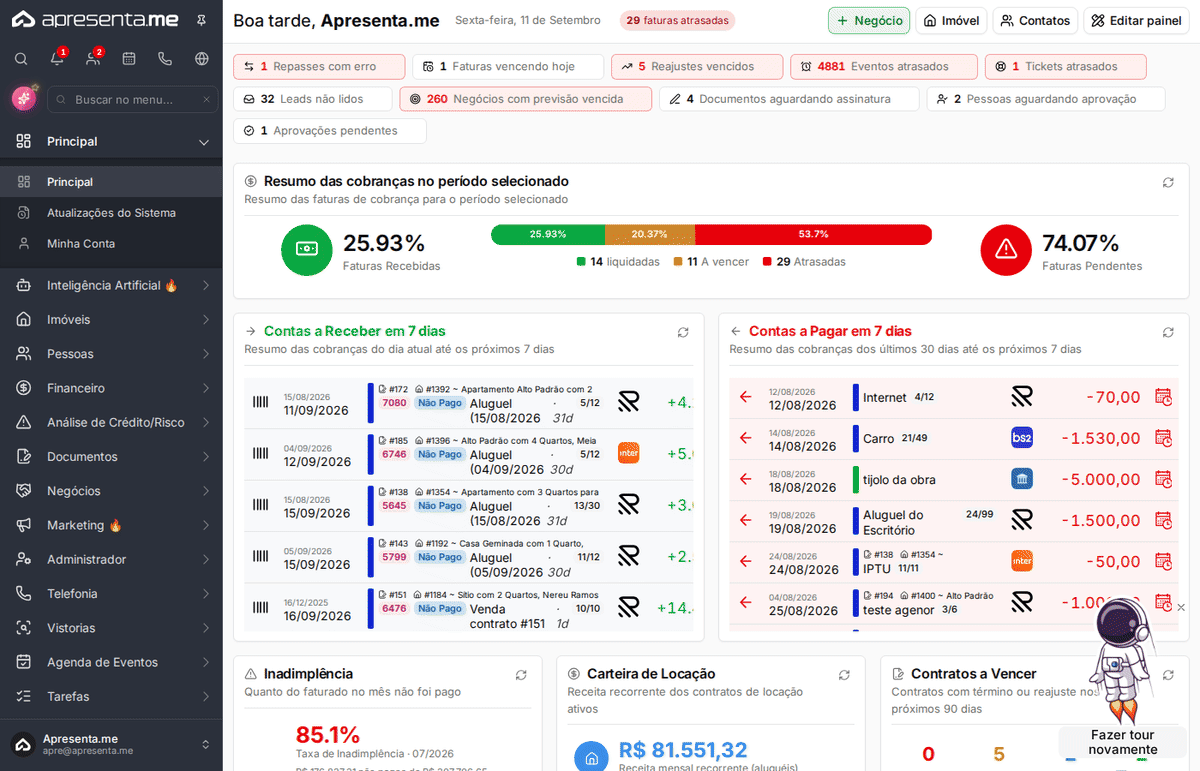 Navegação até o módulo de Gerenciamento de E-mail