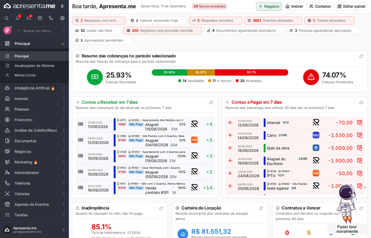 Navegação até o módulo de geração de documentos avulsos