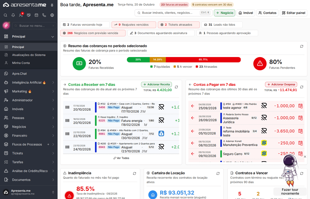 Navegação até o módulo IA Conectada (MCP)